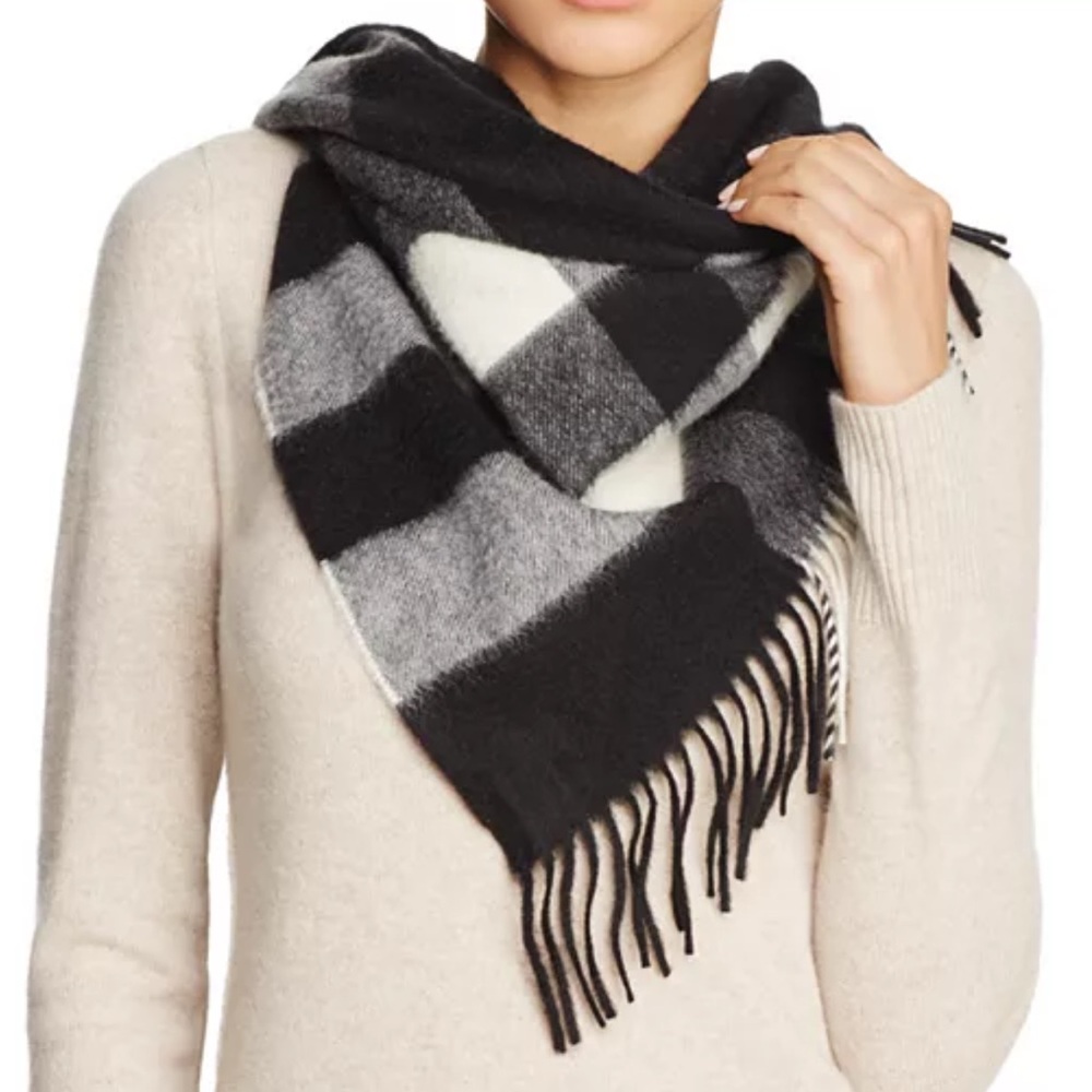 Burberry mega check large bandana scarf